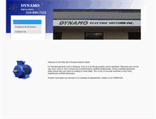 Tablet Screenshot of dynamoelectricmotor.com